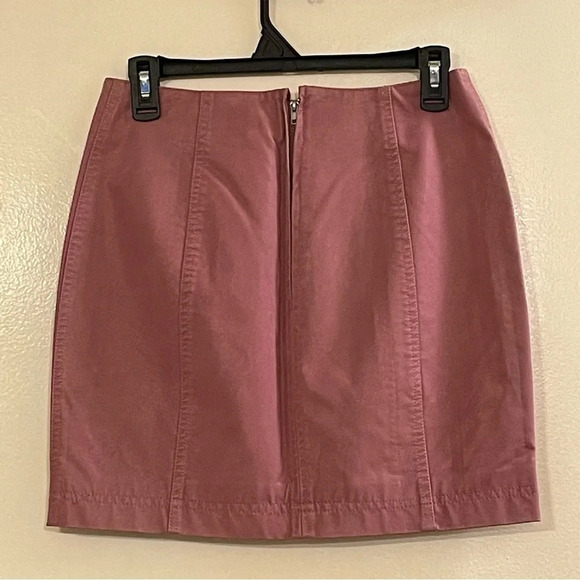 FREE PEOPLE Modern Femme Vegan Suede Mini Skirt in Pressed Flowers - Picture 6 of 12